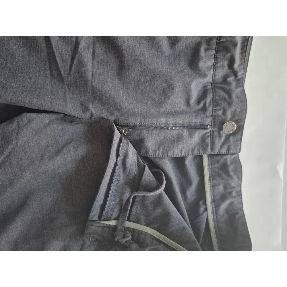 Faherty All Day Shorts Mens 30 Charcoal Gray Hybrid Swim Trunks Stretch 9 Inseam